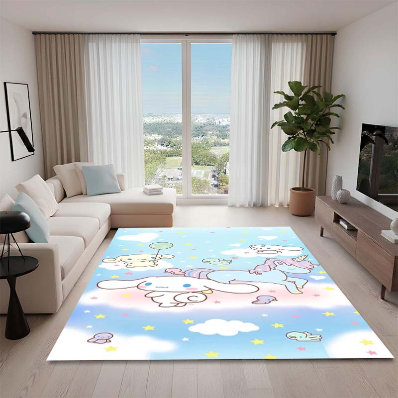 1PCCinnamoroll Cartoon Rug, Suitable for Bedrooms, Living Rooms, Sofas, Doormats, and Children's Non-slip Floor Mats.
