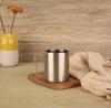 300ml Double-Layer Insulated Coffee Cup - 304 Stainless Steel, Thermal Milk and Mouthwash Cup, Customizable Logo.