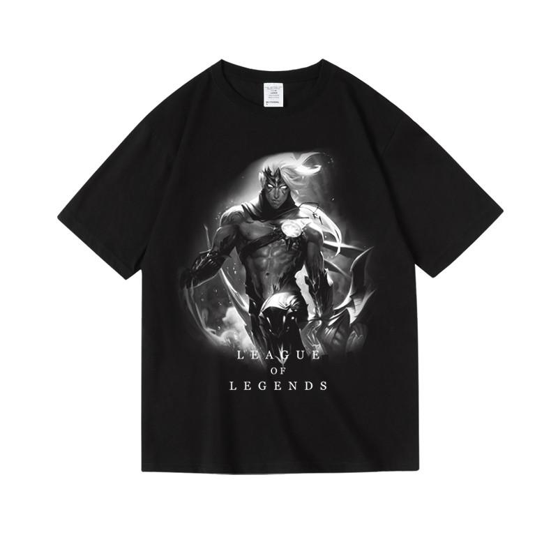 2024 Games LOL League of Legends Men's Printed Women's Cotton Crew Neck Short Sleeve Half Sleeve T-Shirt Men's Women's T-Shirt