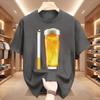 Funny Meme Tshirt Cigarette and Beer Humor Joke Print T Shirt Unisex Fashion Casual Short Sleeve Streetwear WoUnisex Clothes Tops
