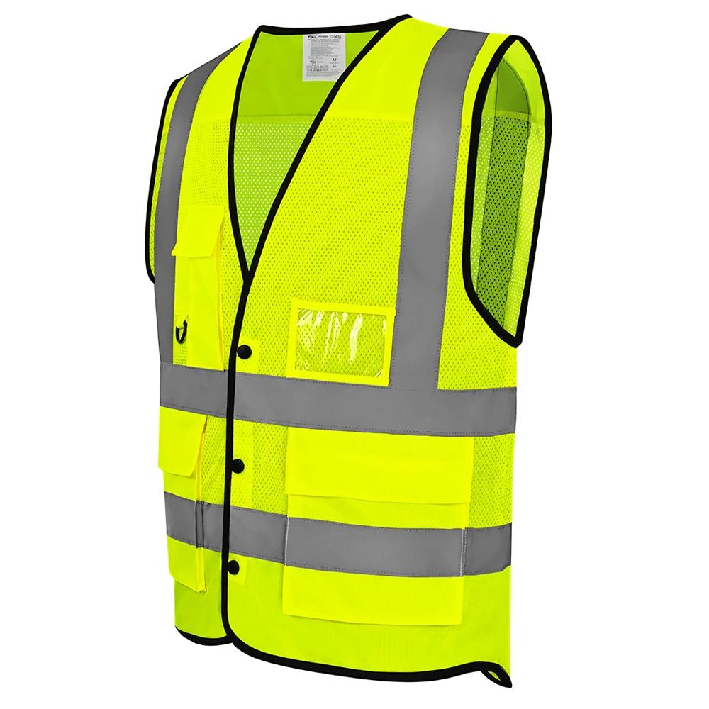 Yoko Unisex Adult Superior Eco Mesh Hi-Vis Waistcoat