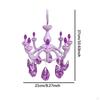 Chandelier Shape Hanging Drying Rack Sock Hanger Household with 8 Clips Windproof for Towel Clothes