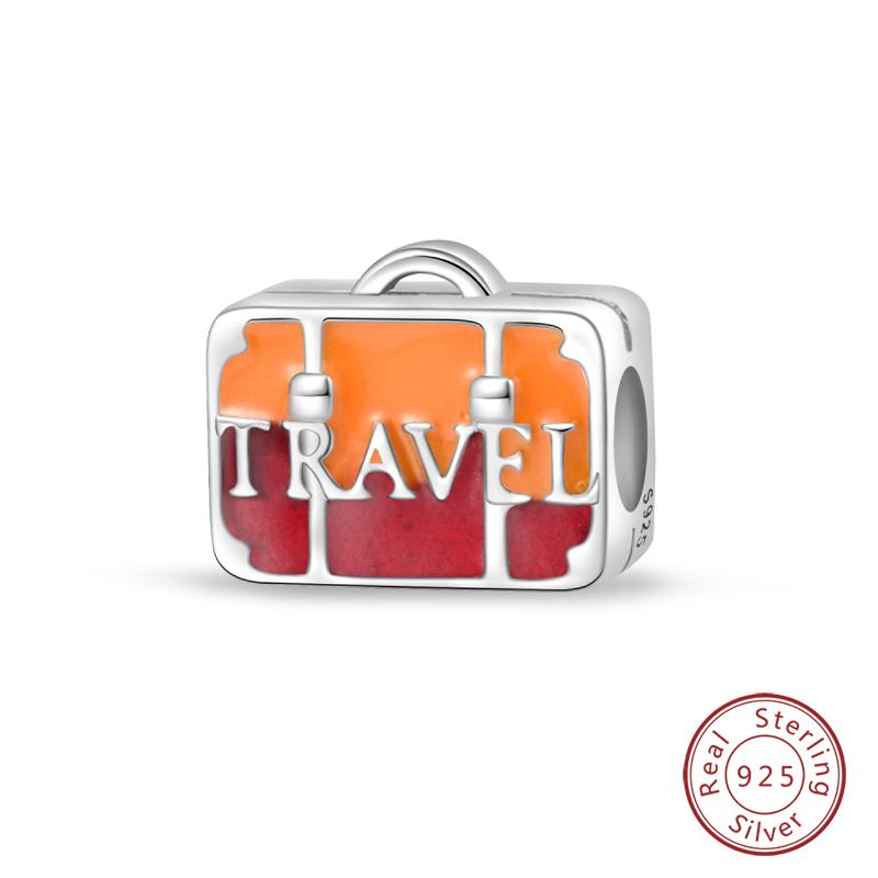 Fashion Copper Travel Aircraft Series Charms Beads Fit Qikaola Original Bracelets Diy Anniversary Jewelry For Women