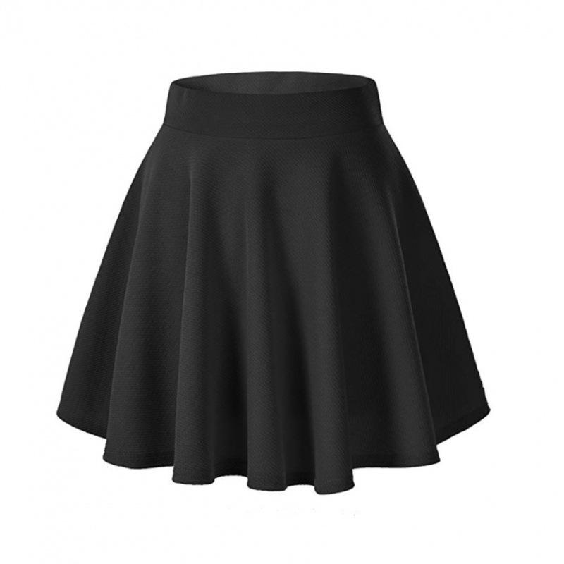 European & American Women's Versatile Stretchy Flared Mini Skirt - Casual Skateboard Skirt