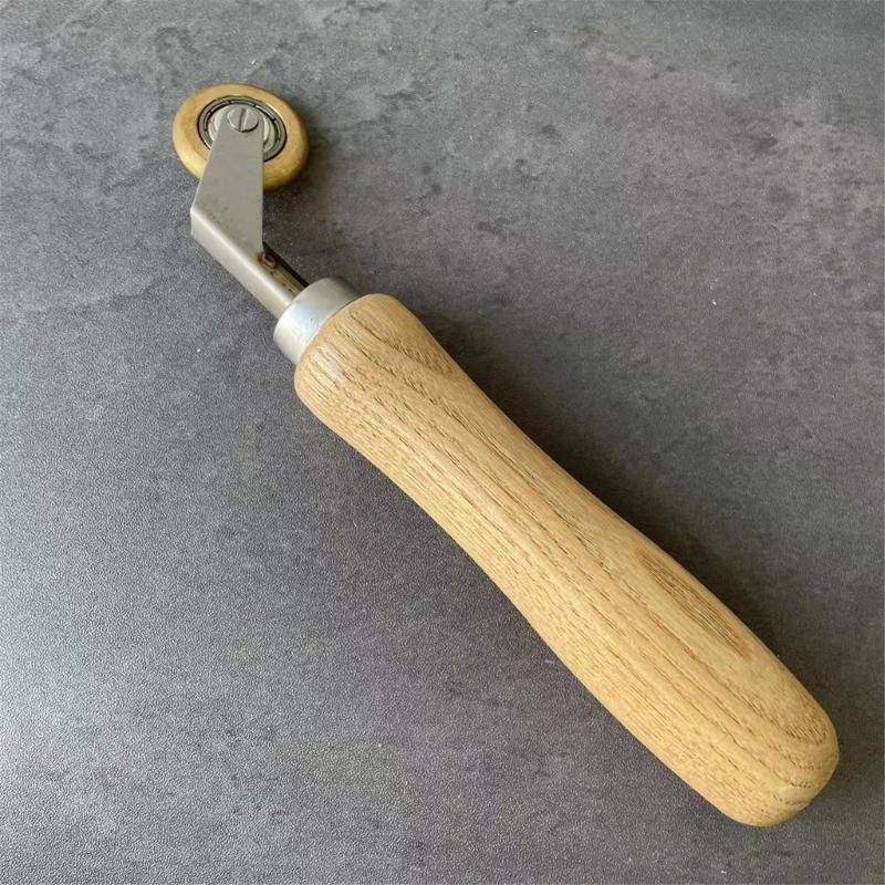 Aluminum Alloys Wallpaper Seam Roller Ergonomic Handle Rolling Wheel Wall Paper Construction Tool Edge Press Roller