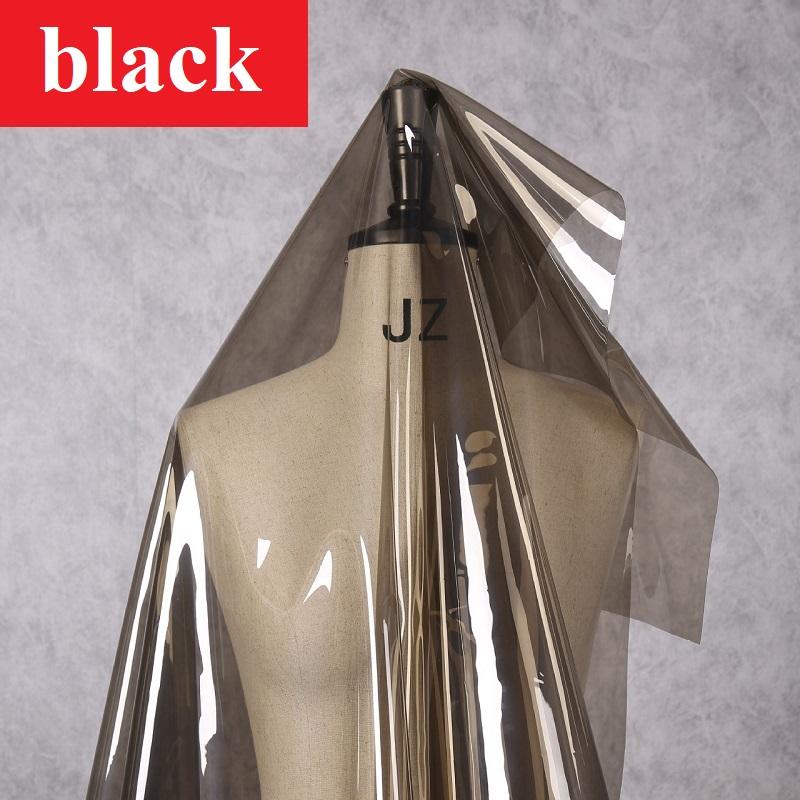 Holographic Clear PVC Vinyl Waterproof Iridescent Transparent TPU Jelly Plastic Fabric Fluorescent Transparent Film for Hair Bow