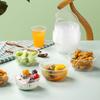 CHAHUA Disposable Transparent Plastic Soup Bowls, 500ml