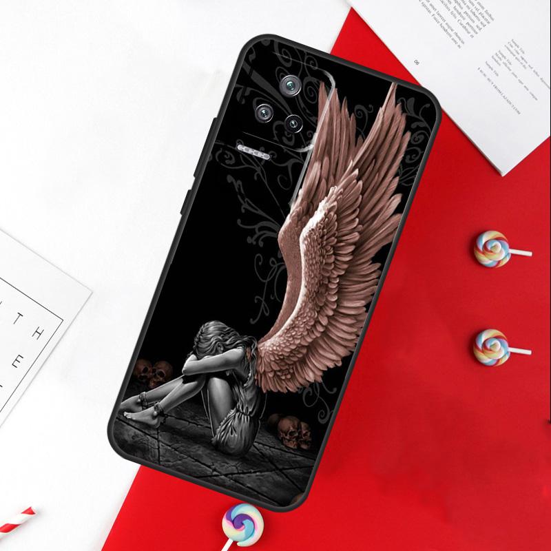 

Fantasy Angel Girl Wings Cover For Xiaomi 15 Ultra 13 14 11T 12T 13T 14T Pro POCO X7 Pro X3 X5 X6 M6 F5 F6 Pro Case Xiaomi 13 Pro