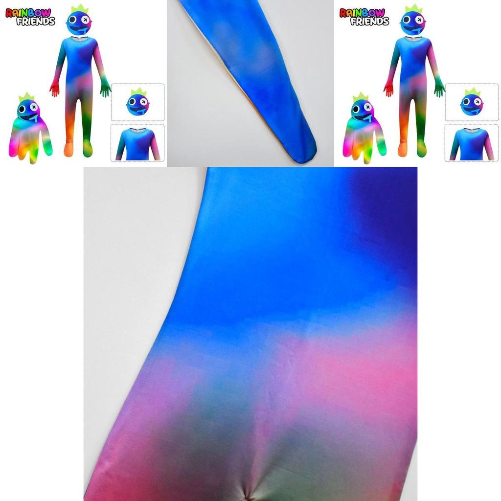 Colorful And Bright Roblox Rainbow Friends Cosplay Costume Jumpsuit Suitable For All Occasions