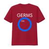 Retro Punk Rock Germs Gi Logo Print Streetwear Casual T Shirt Vintage Washed Streetwear Top For Everyday Wear Versatile Soft