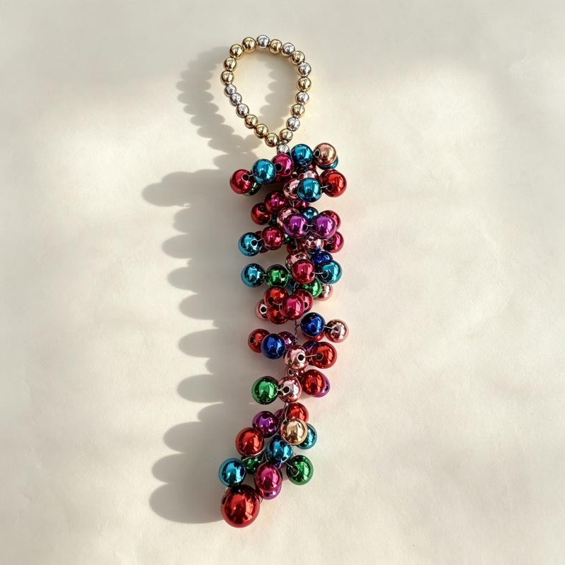 Plastic Pearl Grape Pendants Colorful Beads Pearl Design Grape Pendant DIY Handmade Crafts Christmas Party Hanging Decorations