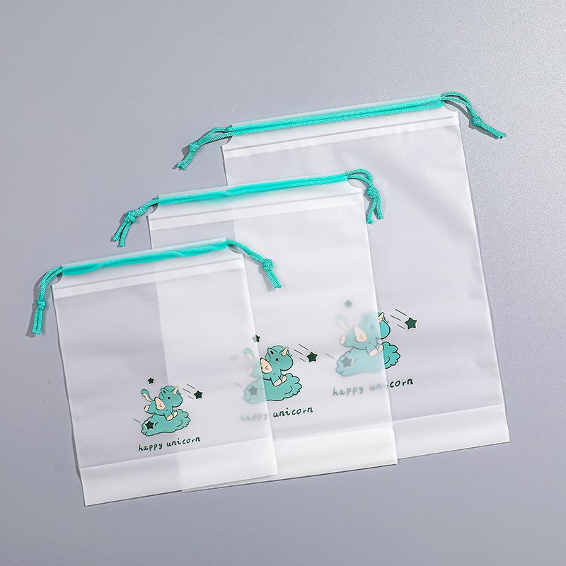 1PCS Frosted Drawstring Bag Thickened Storage Bag Waterproof Gift Packaging Bag Multifunctional Organizer Pouch 16x20cm