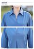 Mom's Summer Chic Imitation Silk Mid-Sleeve Top for Women - Plus Size