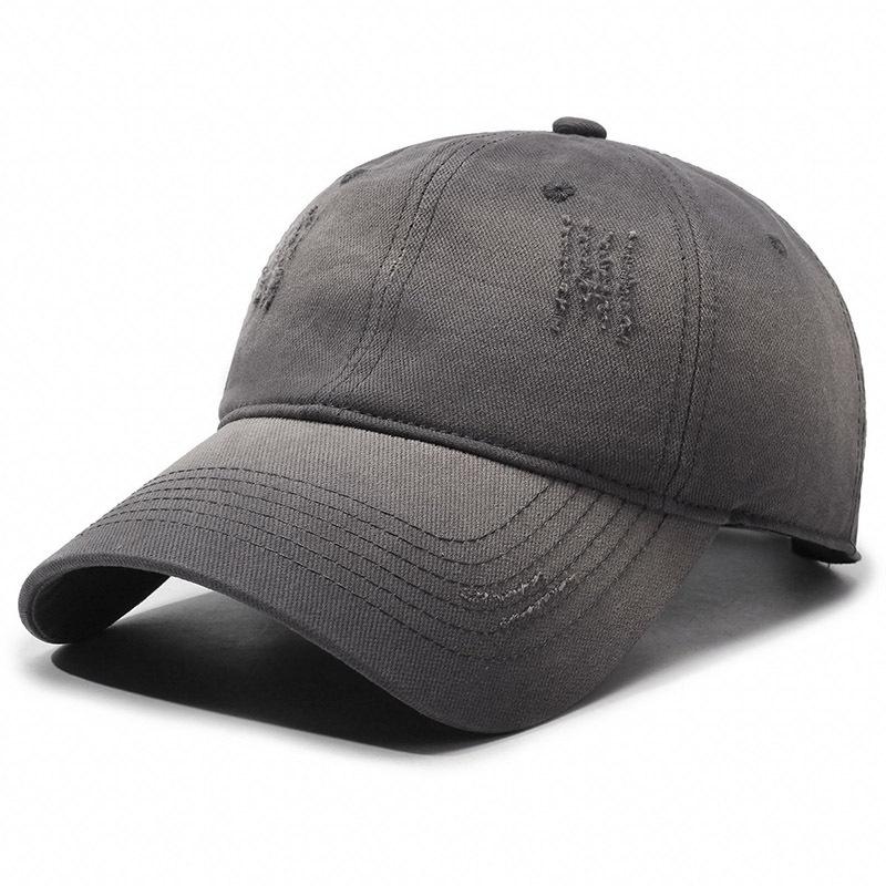 Customized Men Women Baseball Cap Vintage Street Style Bright Color Gradient Deepened Hole Design Breathable Sun Protection Cap