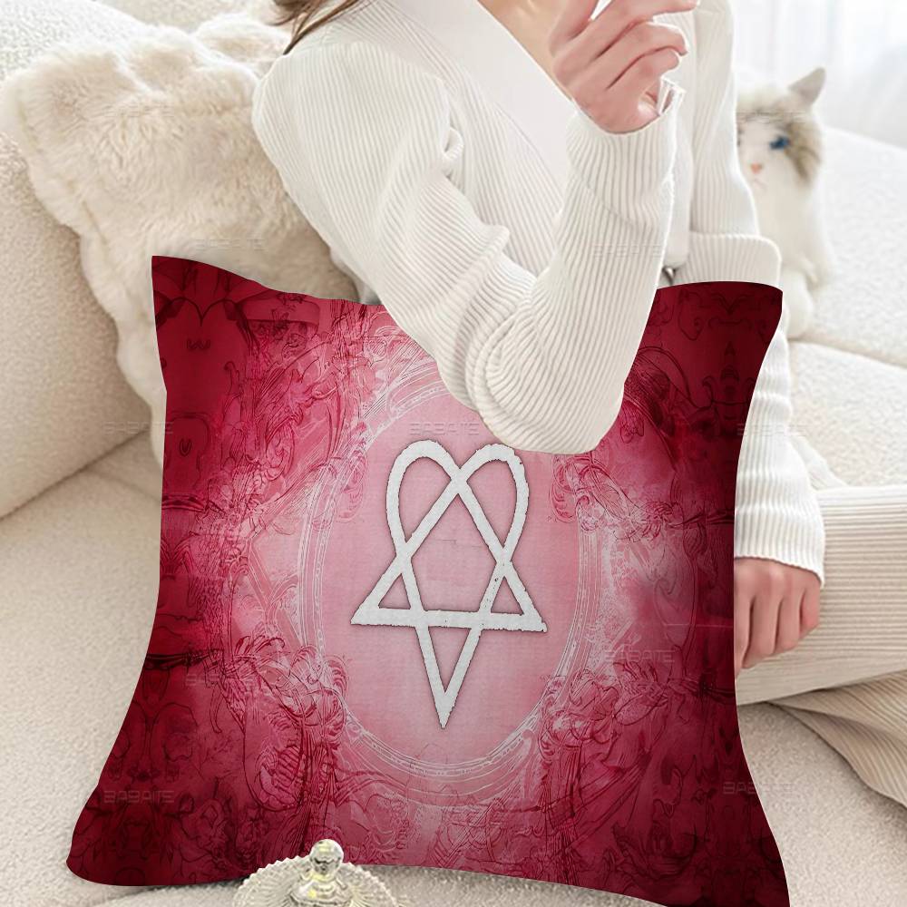 Him Band Ville Valo Singer Cushion Cover Pillowcase Upholstery Sofa Throw Pillow Home Decor Pillowcas
