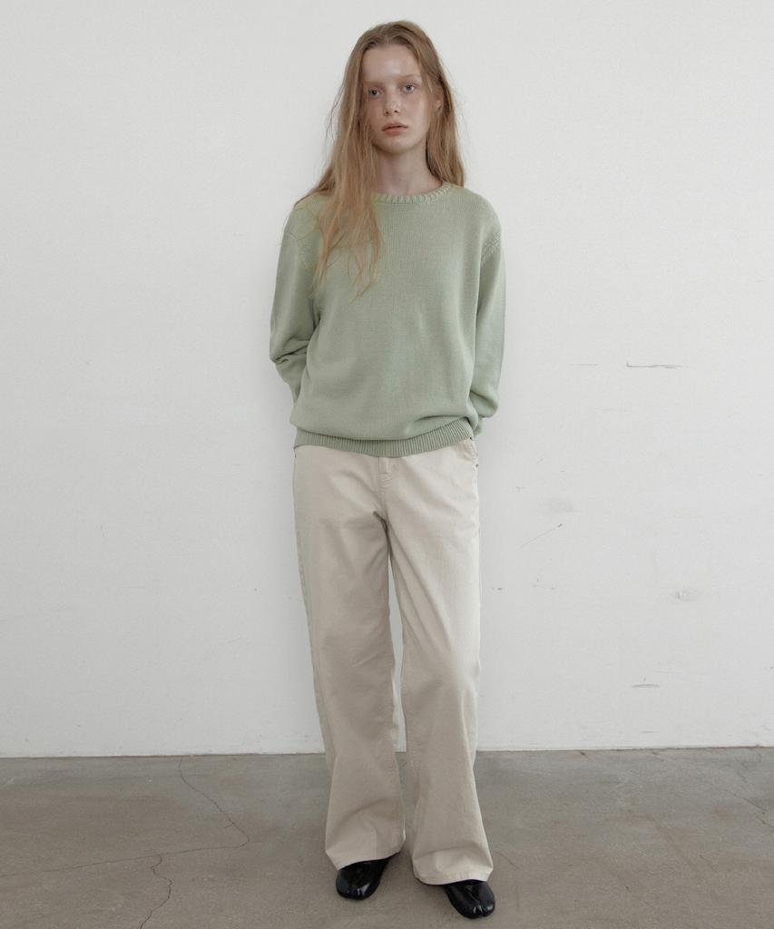 TOAVE Logo Embroidery Cotton Knit (Mint)