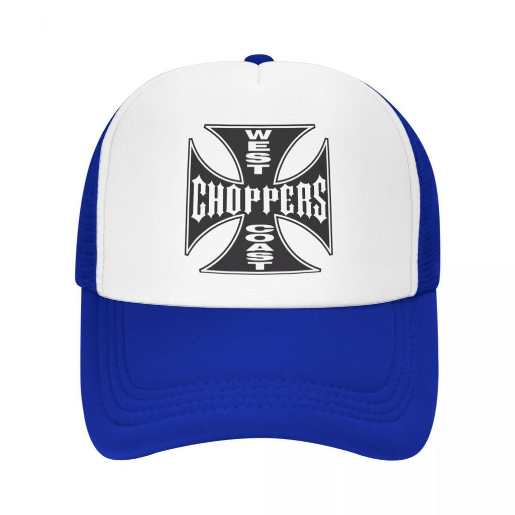 Personalized West Coast Iron Cross Choppers Baseball Cap Outdoor WoUnisex Unisex's Adjustable Trucker Hat Spring Snapback Caps