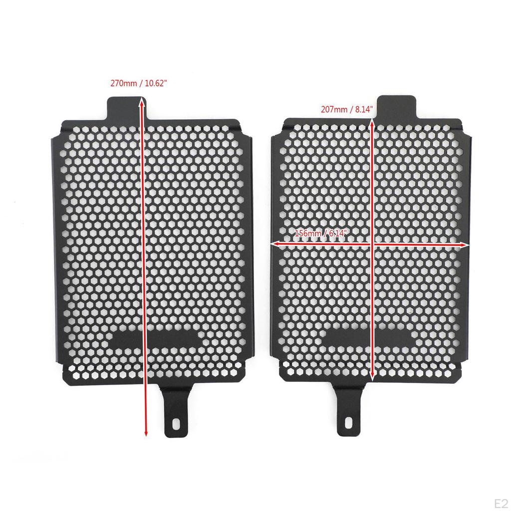 2Pcs Motorcycle Radiator Guards Grille Covers Durable Easy To Install Protective for