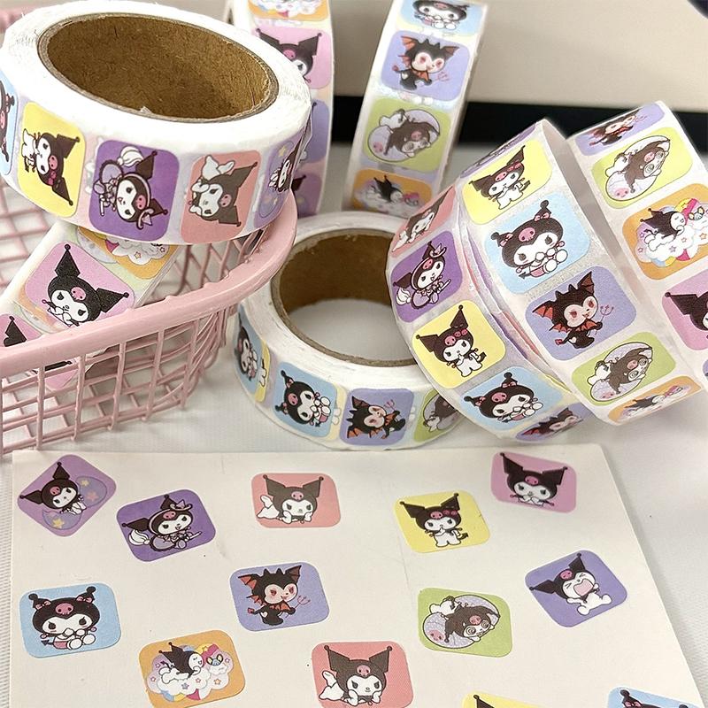 500Pcs/Roll Cartoon Capybara Sticker Decals Decoration Diy Phone Notebook Suitcase Laptop Kids Sticker