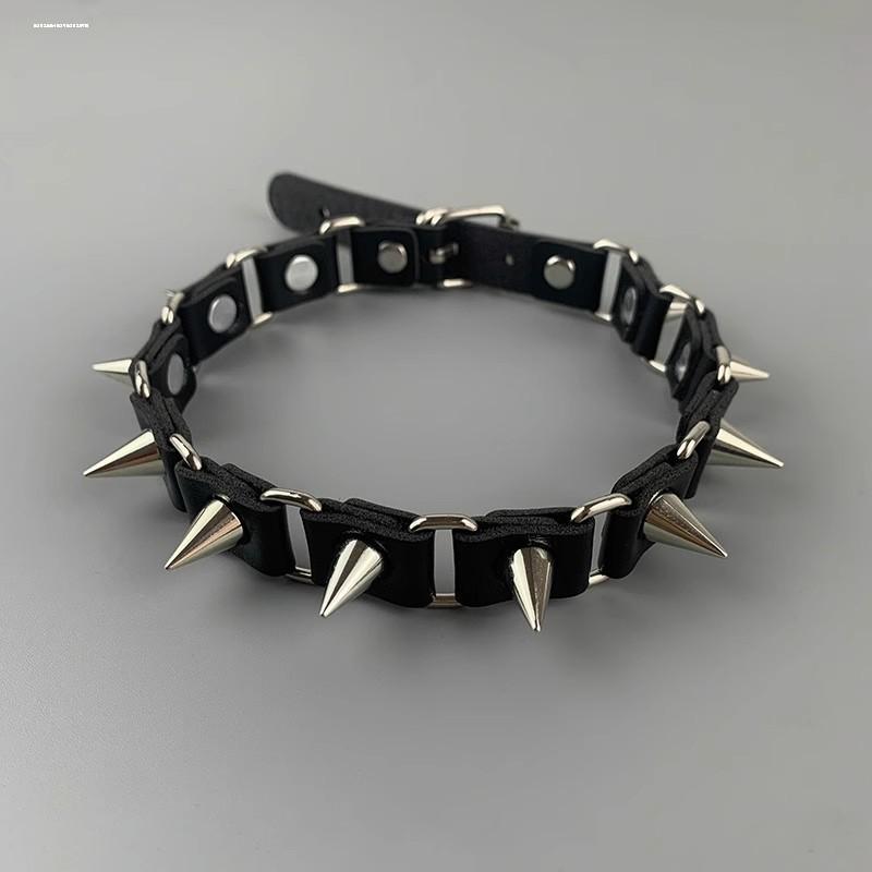 European and American cross-border y2k babes butterfly leather collar punk rock choker collarbone chain necklace foreign trade jewelry