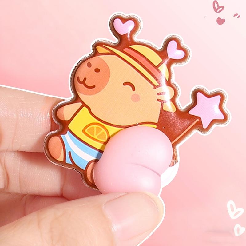 Sigillo a Goccia Bonbon Capibara 3D Caramelle Gelatina Adesivi Animali Carini per Scrapbooking Fai da Te Libri Stile Giapponese Adesivo per Cover del Telefono
