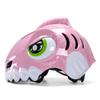 Casco da bicicletta per bambini 52-56 cm - dinosauro rosa