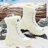TUINANLE Fashion Snow Boots Women Large Size Cotton Shoes Plush Warm Casual Winter Boots Casual Non Slip Cotton Shoes