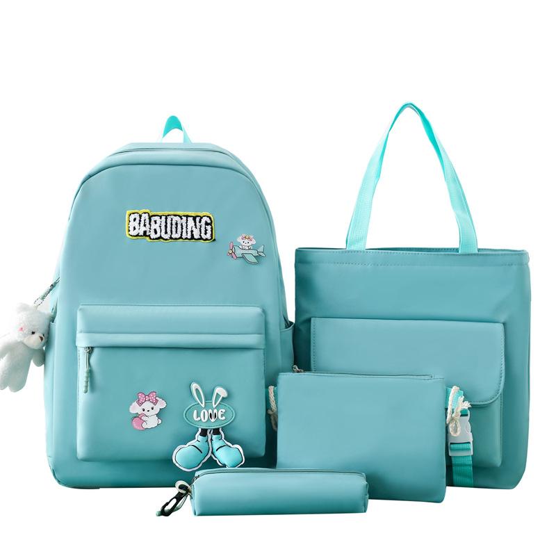 Cartable Fille Sac Ecole Adulte Femme Ensemble De Quatre Sacs à