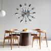 3D Cutlery Wall Clock Removable Decorative Horloge Household Decoration Metal Clock  Living Room