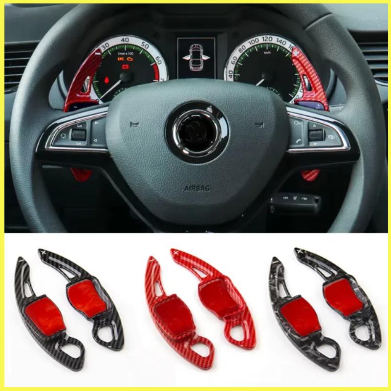 For Skoda Octavia A7 MK3 5E RS VRS Superb B8 Scala Karoq Kodiaq Car Steering Wheel Shift Paddle Extend Shifters Accessories