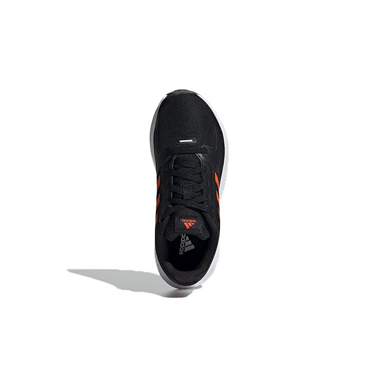 Adidas Neo Runfalcon 2.0 Breathable Non-Slip Durable Low-Top Kids Running Shoes Kids Running Shoes Black Orange FY9500