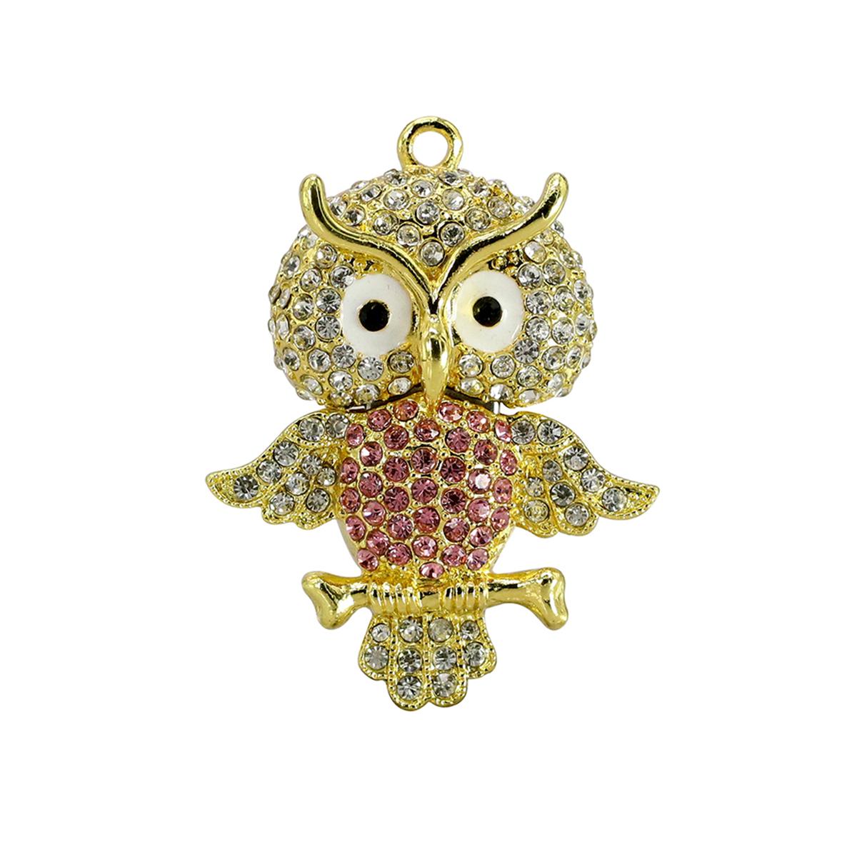 

Хрустальная подвеска-сова USB-флешка 128 ГБ флешка 256 ГБ металлическая флешка с животным 8 ГБ 16 ГБ 32 ГБ 64 ГБ USB-накопитель Cle USB-диск 64 GB