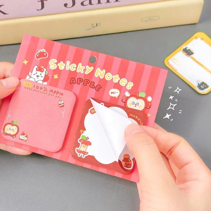 60 Sheets Cute Sticky Note Decorate Post Memo Pad Cartoon Stickers School Office Student Stationery Message Notes Sticker