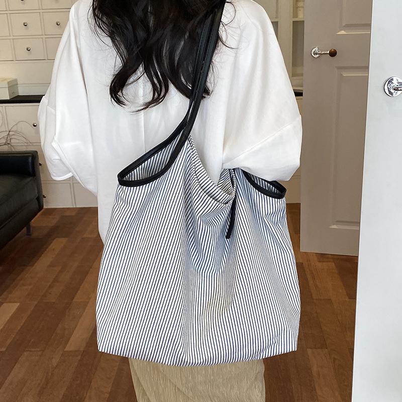 Striped Tote Bag Women's Handbag