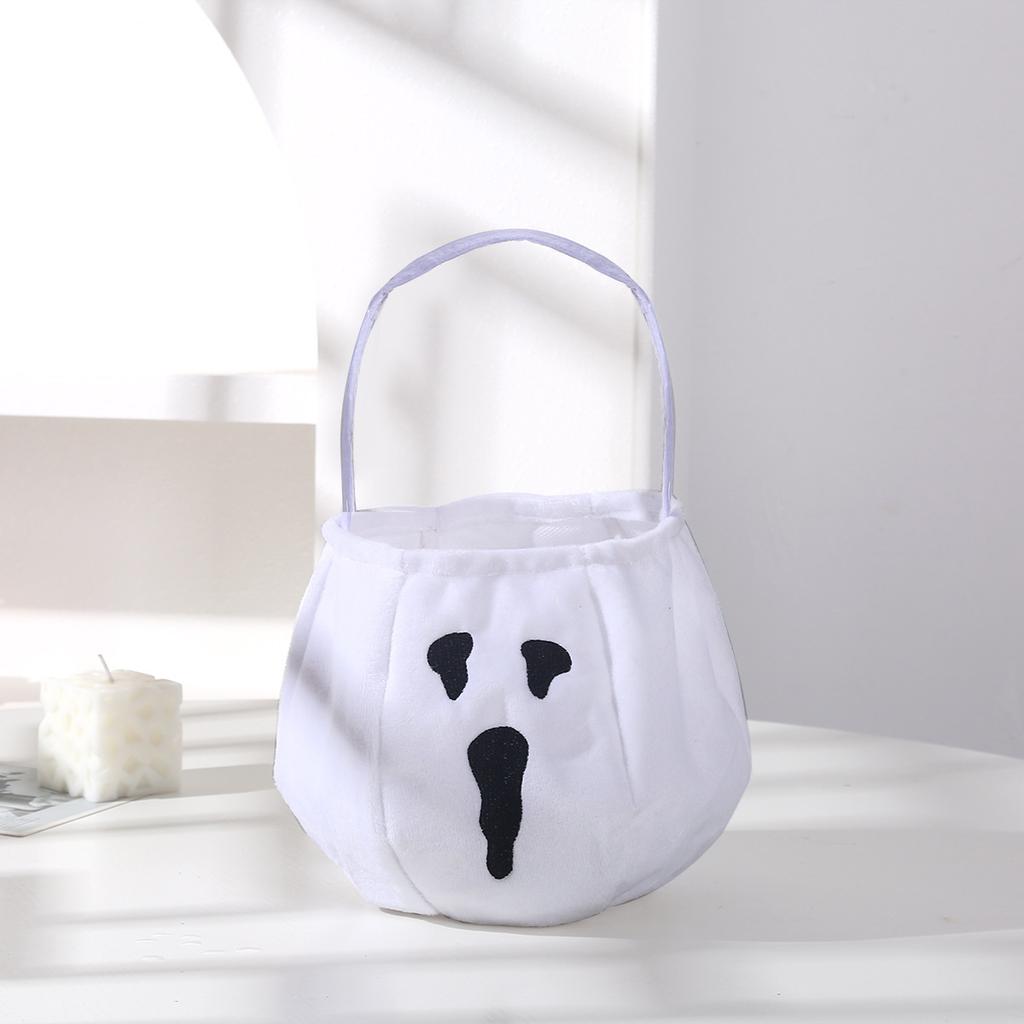 Halloween Candy Bag with Ghost Spider Emoji, Children's Scare Expression, Horror, Halloween Decoration Props, Handbag