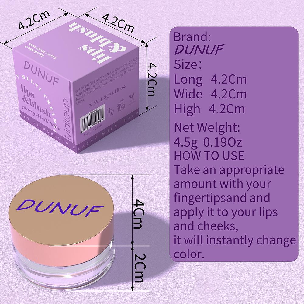 DUNUF transparente Gelglas-Blisterpackungen mit Farbverlauf