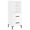 VidaXL Buffet Blanc brillant 34,5x34x90 cm Bois d'ingénierie 828670