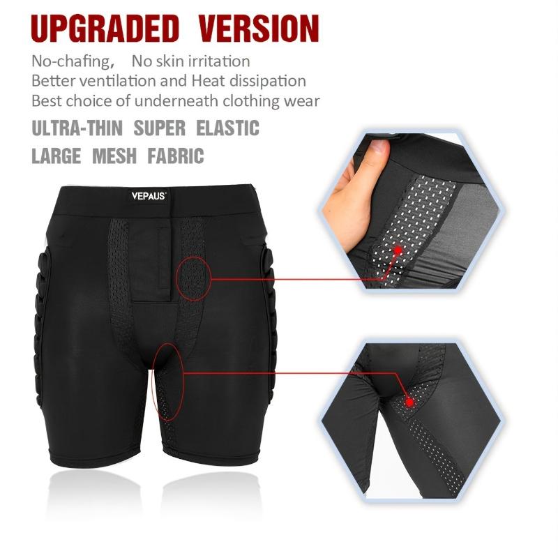 Ski Snowboard Protective Shorts 3D Hip Knee Butt Pads Protective Gear for Skiing Snowboarding Ice Skating Fall Prevention Padded