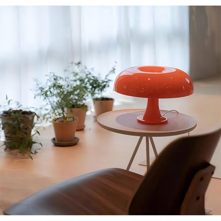 

Классическая настольная лампа в стиле гриба Современная настольная лампа в стиле Баухаус, ночник для спальни, декоративные настольные лампы оранжевого цвета от датского дизайнера оранжевый