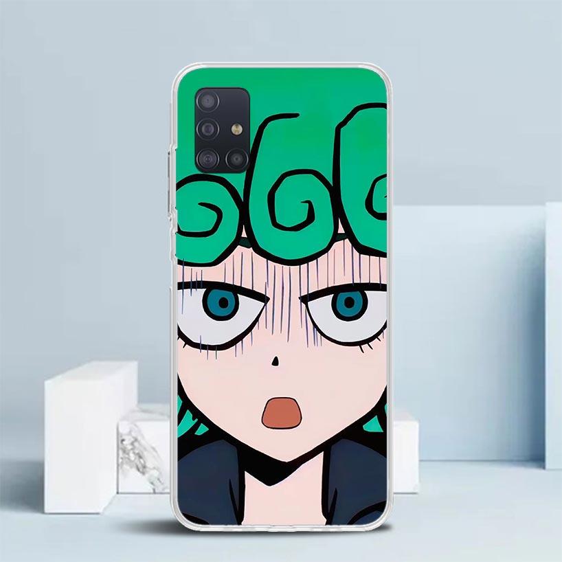 One P-Punch-Man Tatsumaki Soft Cover for Samsung Galaxy A12 A22 A32 A52 A72 A02S Phone Case Note 20 Ultra 10 S10 Plus A51 A71 A5