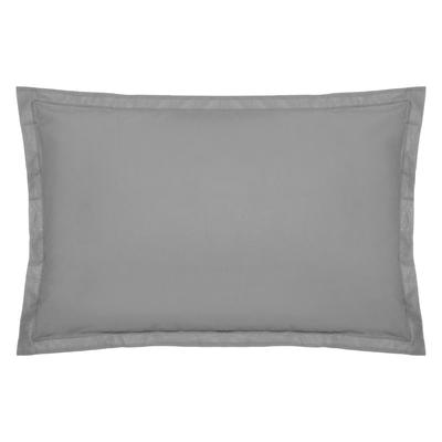 Pillowcase 50 X 70 Cm, Gray Cotton