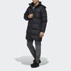 Adidas Outdoor Cold-Resistant Warm Hooded Mid-Length Down Jacket Men Jacket Black EH4983