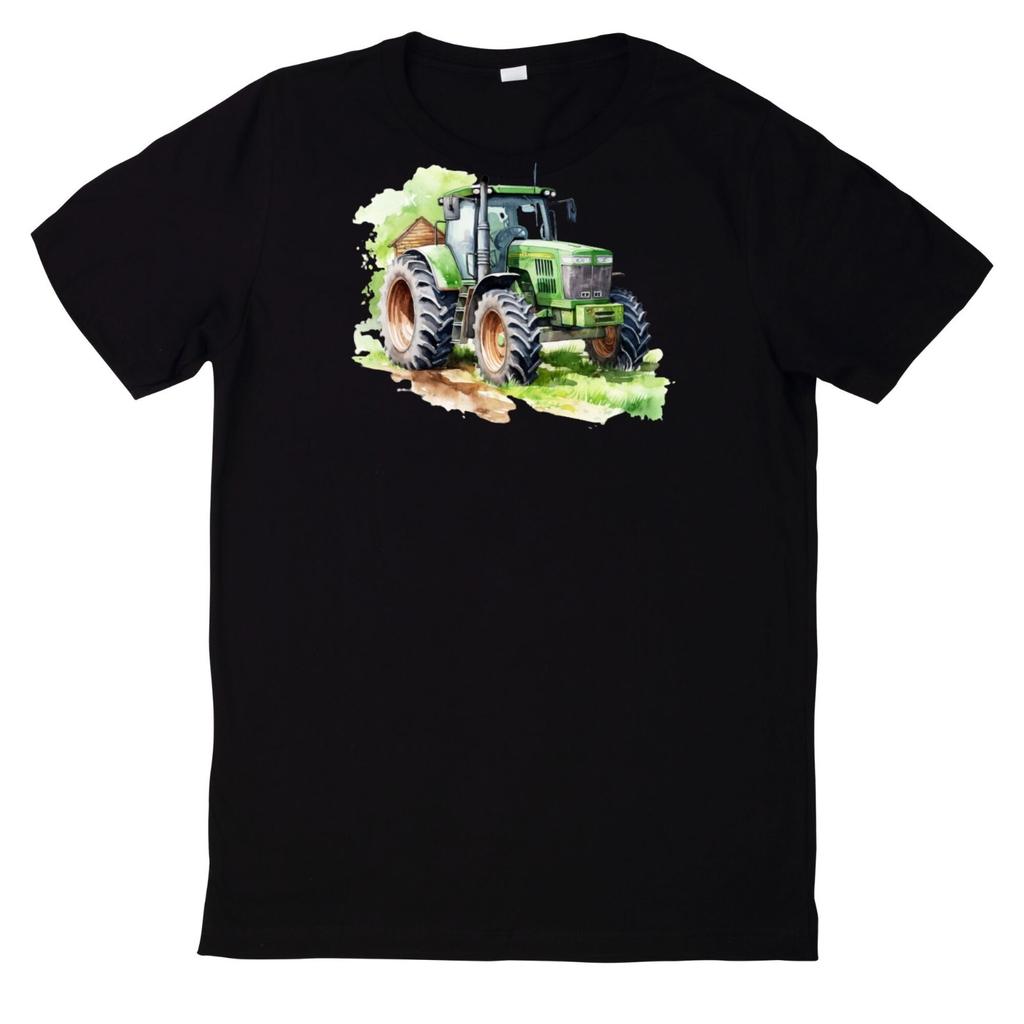 T-Shirt Agricoltura Acquerello Trattore MotivoSi apre in una nuova finestra o scheda