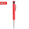 1 PZ Set Matita Solida da Carpentiere Temperino Incorporato Mine Matita Meccanica Kit Strumento di Marcatura