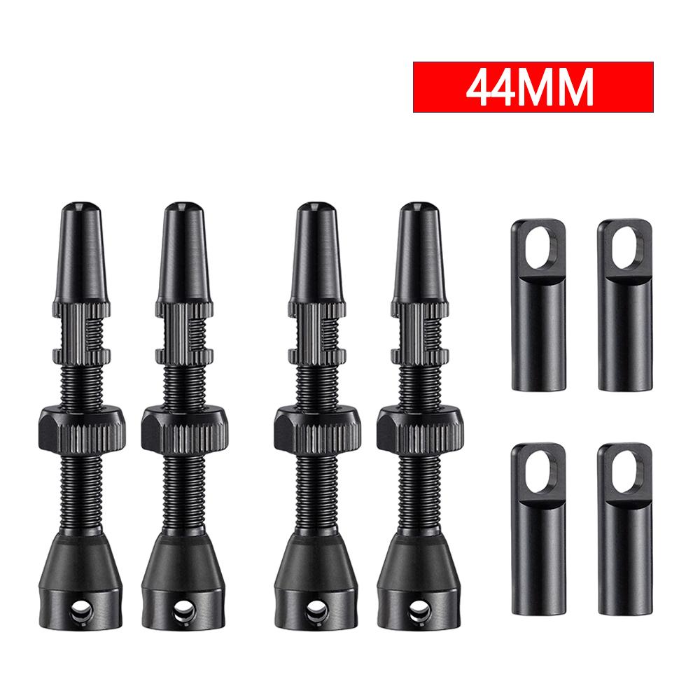 2/1Pair 40mm/44mm Aluminum Bicycle Rims Valve Core Remover Tool Bicycle Valve CNC Road Bike Tubeless Tire Valve with Caps
