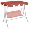Replacement Roof - vidaXL - Swing - Waterproof Fabric - Dimensions 150/130x105/70 Cm - Terracotta Color