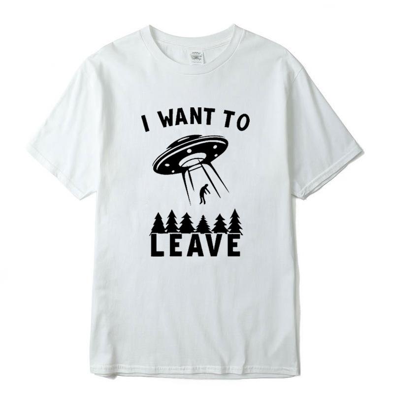 100 Cotton Casual Short Sleeved Spaceship Printing Funny T Shirt O Neck Knit Comfortable Fabric Street