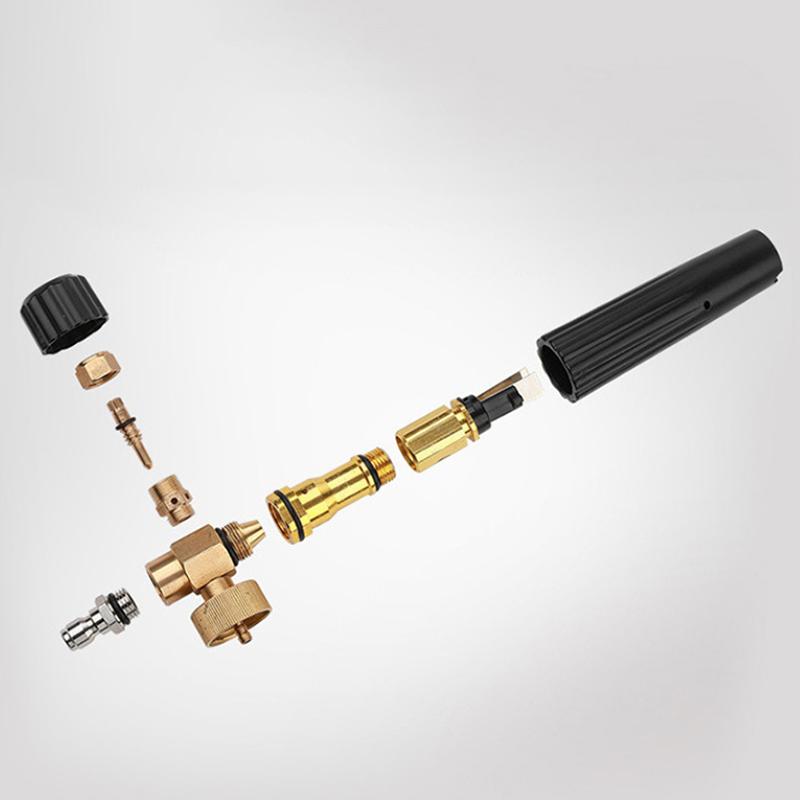 High Pressure Washer Nozzle Snow Foam Lance 1/4" Quick Connect Soap Foamer Cannon Generator Car Wash Cleaning Bottle 1L 3000Psi