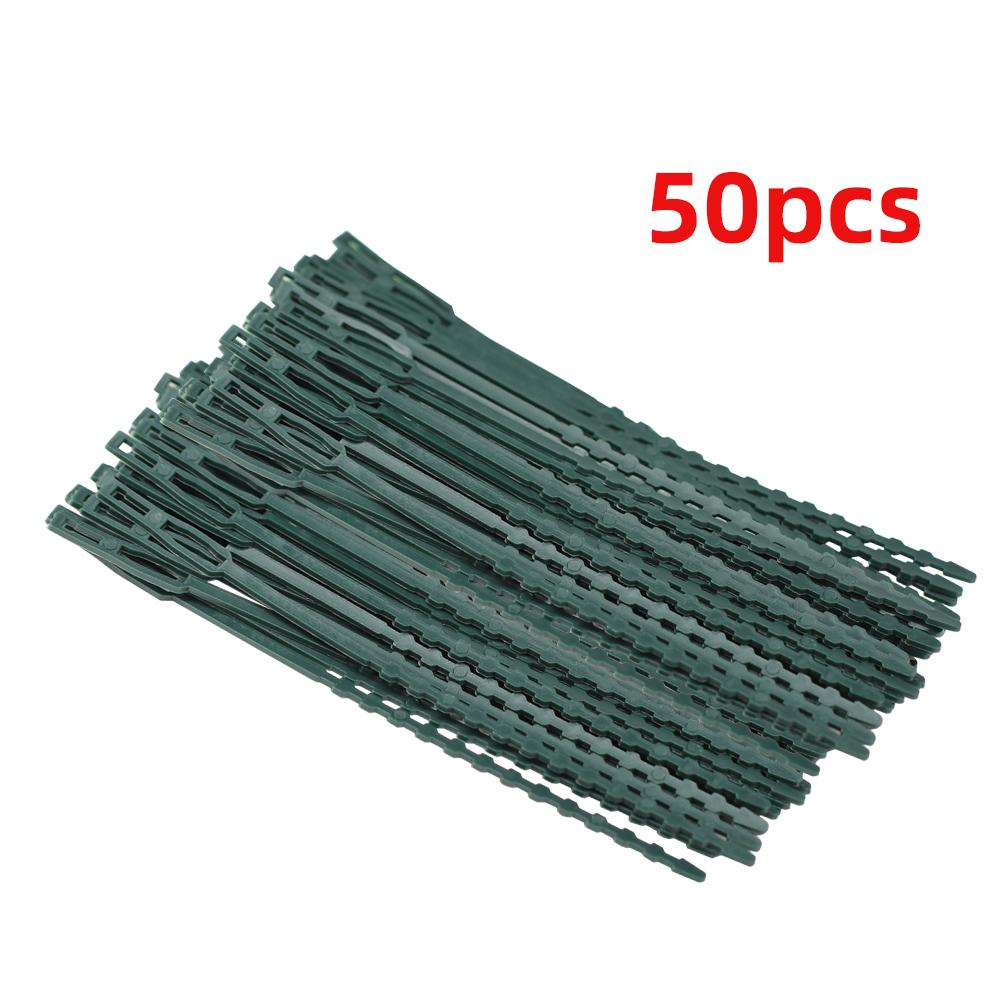 

50/100 шт. Пластиковые стяжки для растений, многоразовые крепежи, набор для выращивания в теплице, для садовых деревьев, томатных лоз, многофункциональный зажим 11cm