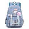 Cinnamoroll Kids School Backpack Boys Girls Large Capacity 20-35L Nylon Dual Strap Bag With Arc Shoulder Straps